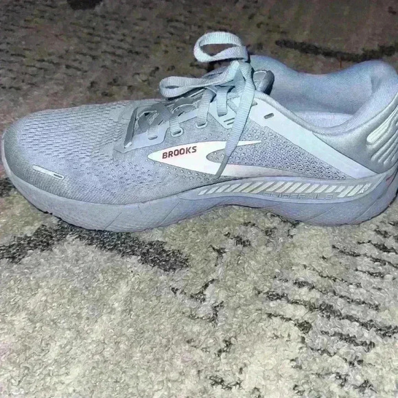 Brooks Womens Adrenaline GTS 22 Running Shoes Blue/White/Rose Size 10 - Picture 7 of 9